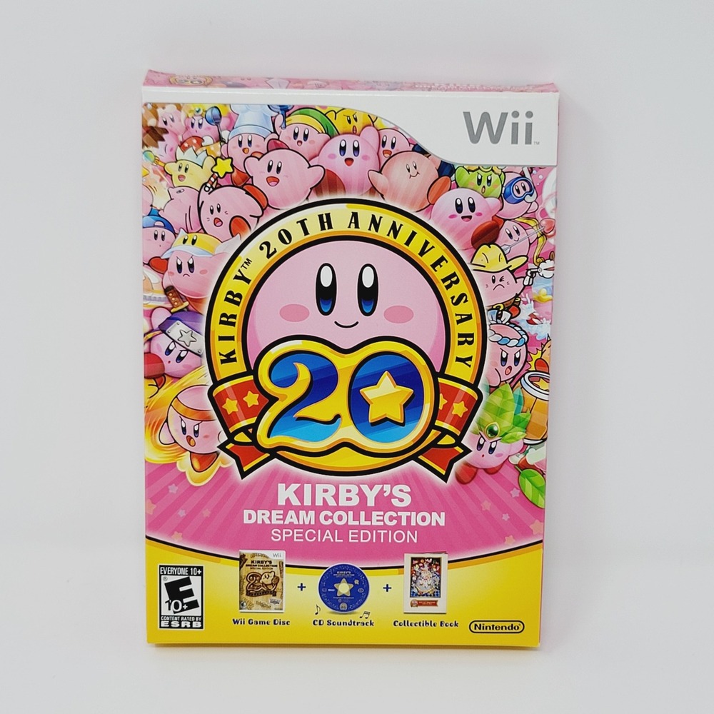 Nintendo Wii Kirby Dream Collection Special Edition Pink 20th Anniversary CIB